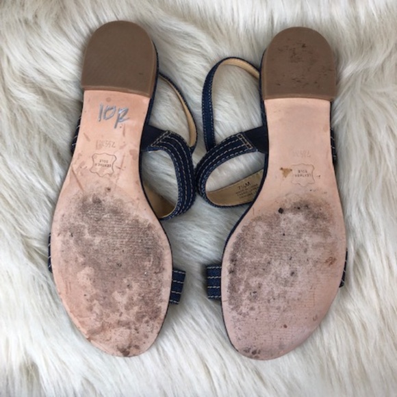 Talbots Sandals Dark Jeans Sz 7.5 - Picture 6 of 6